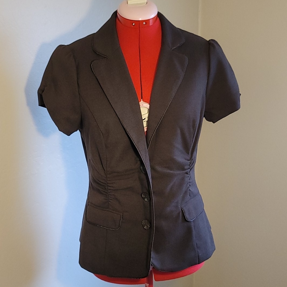 4 for $15 - Dark Brown Short Sleeve Blazer